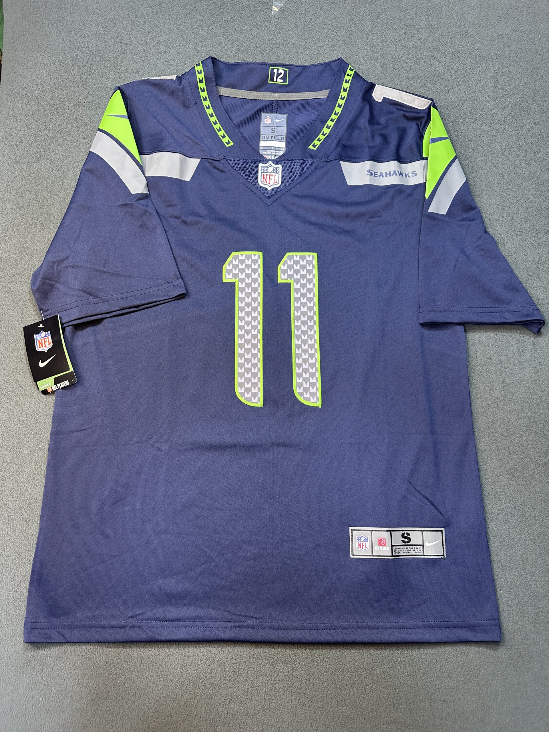 Camiseta Seattle Seahawks Smith-njigba #11 Nike Azul - Vista frontal