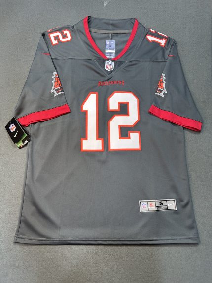 Camiseta Tampa Bay Buccaneers Brady #12 Nike Gris