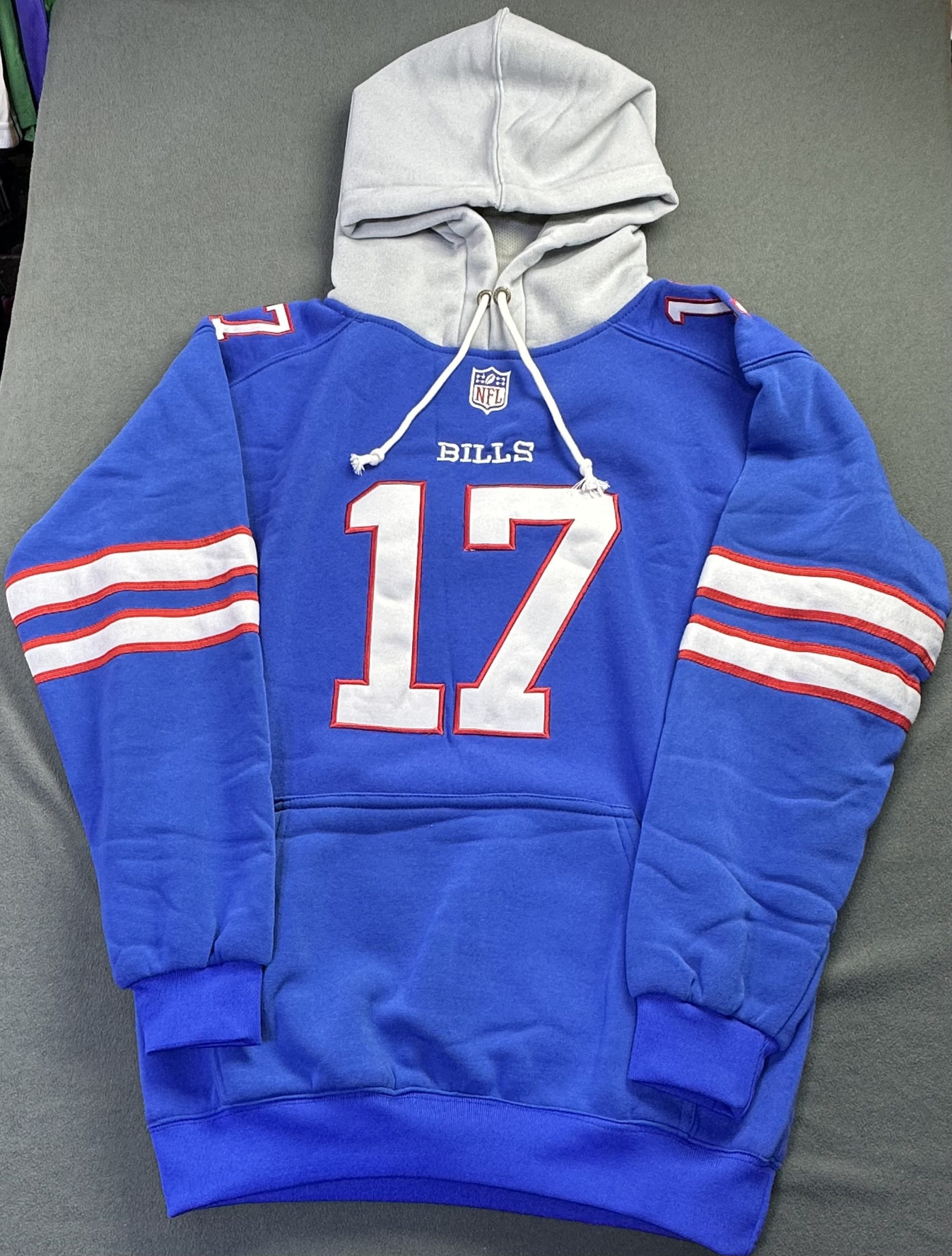 Hoodie Buffalo Bills Allen #17 Azul - Vista frontal