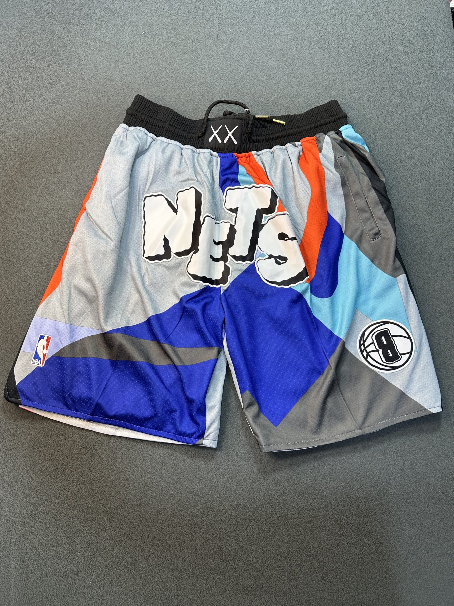Short #8 Azul - Vista frontal
